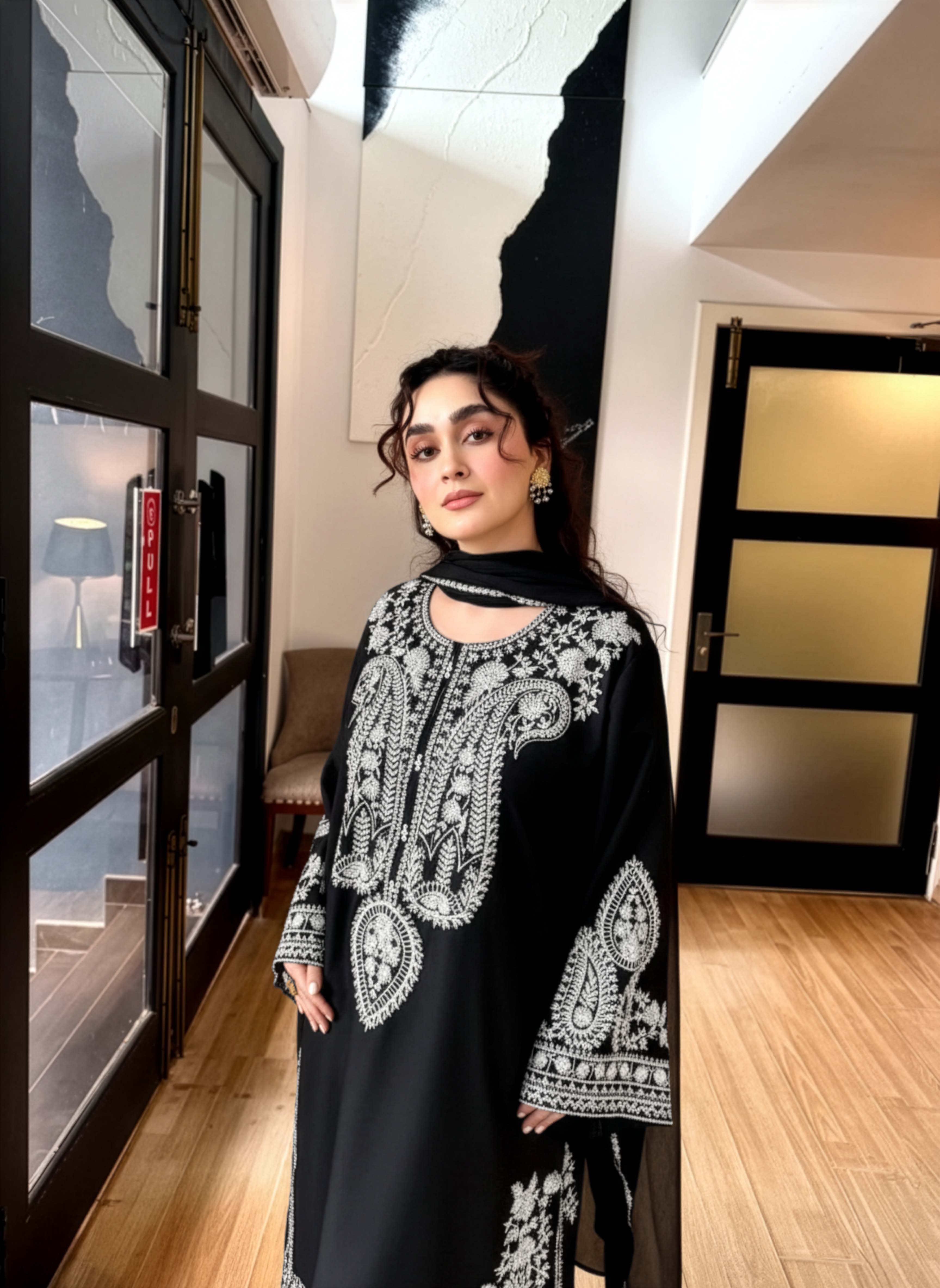 Aafreen 3pc - Black