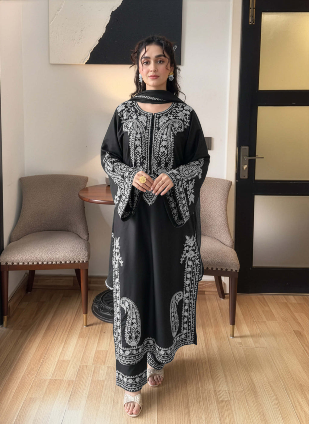 Aafreen 3pc - Black