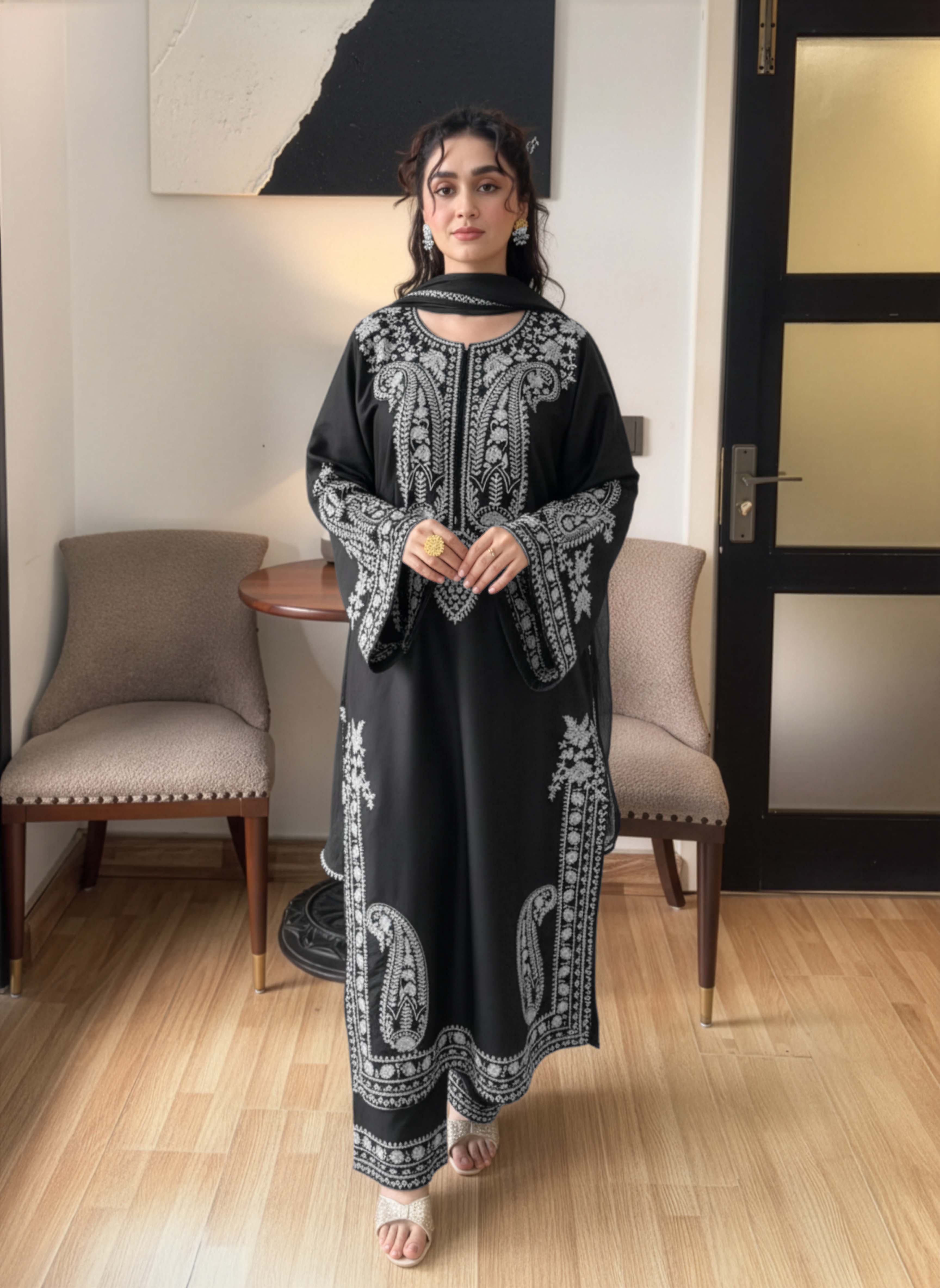 Aafreen 3pc - Black