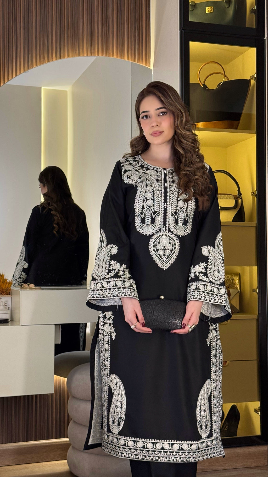 Aafreen 3pc - Black