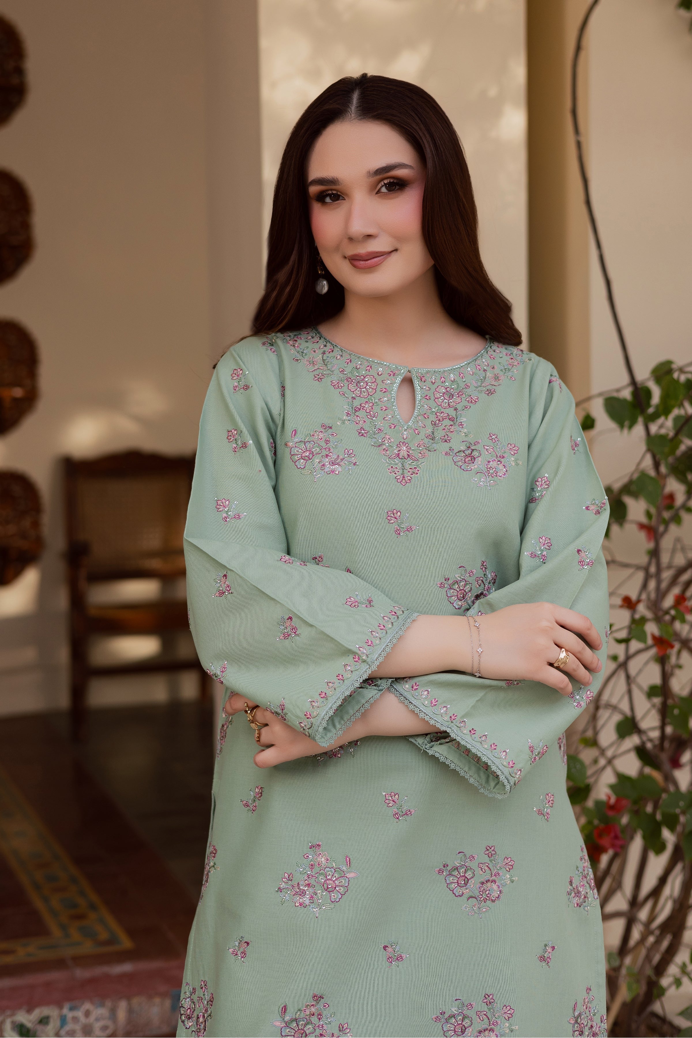 Aroosh Embroidered - 2pc